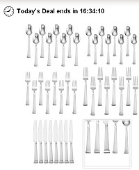 PFALTZGRAFF EVERYDAY PARADISE FROST 40 PC FLATWARE SET just $34 – TODAY ONLY