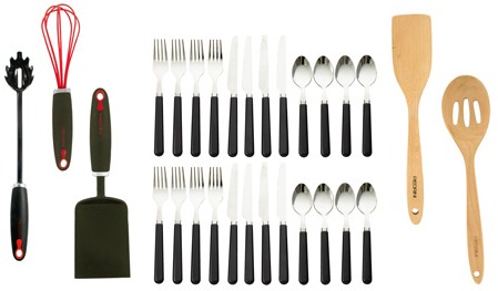 $81 PEDRINI 29 PC FLATWARE + GADGET SET just $27 – TODAY ONLY