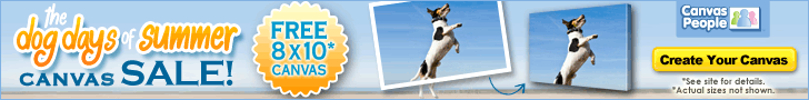 Free 8X10 or $40 dollars off Large Canvases from CanvasPeople.com !
