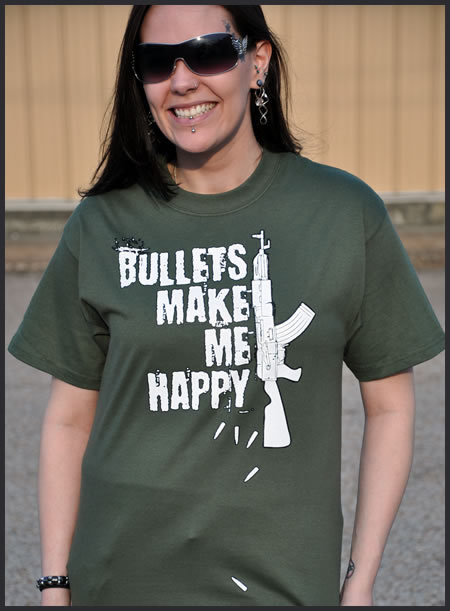 BULLETS MAKE ME HAPPY T-SHIRT REVIEW