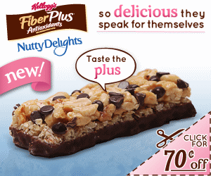 KELLOGG’S FIBERPLUS NUTTY DELIGHTS BARS PRINTABLE COUPON