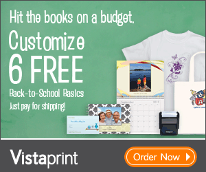 6 FREE BACK TO SCHOOL PRODUCTS FROM VISTAPRINT
