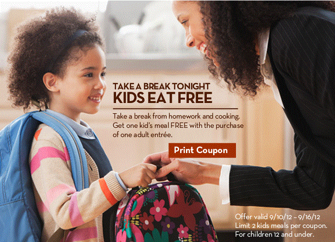 KIDS EAT FREE AT OLIVE GARDEN THRU 9-16-2012