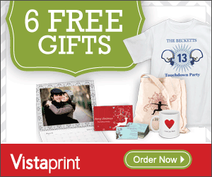 6 FREE PERSONALIZED HOLIDAY PRODUCTS FROM VISTAPRINT – JUST PAY SHIPPING