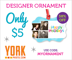 PERSONALIZED DESIGNER ORNAMENTS JUST $5 PLUS SHIPPING!