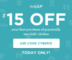 GET $15 OFF YOUR FIRST PURCHASE AT THREDUP ~ ENDS 12-14-2012