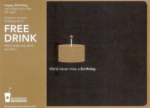 Starbucks Rewards Program = Free Drinks