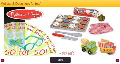FREE $10 CREDIT + MELISSA and DOUG TOY DEALS