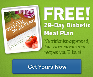 FREE 28 DAY DIABETIC MEAL PLANNER – 50 LOW CARB RECIPES