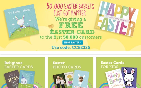 Free Easter Card + FREE Shipping