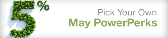 PERKSTREET POWERPERKS for MAY – 5% CASH BACK – PICK YOUR RETAILERS NOW
