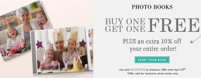 MyPublisher BOGO Free Photo Book + Canvas Mothers Day Deal