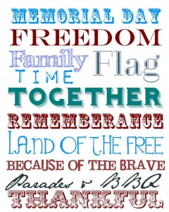 Memorial Day Freebies