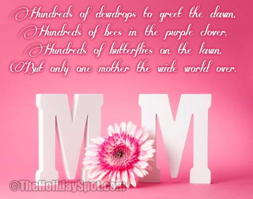 Enter Our Mothers Day Poems Giveaway For A Chance To Win A Giftcard!