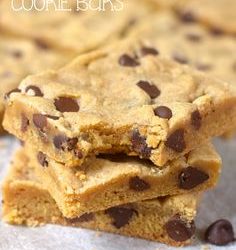 Cooking On A Budget: Super Delish & Easy Chocolate Chip Cookie Bars!