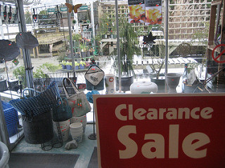 CLEARANCE sale